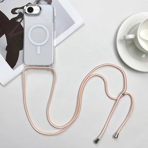 MagSafe Magnetic PC + TPU Phone Case with Lanyard, For iPhone 18 Pro / 17 Pro, For iPhone 18 Pro Max / 17 Pro Max, For iPhone 17e / 16e, For iPhone 17