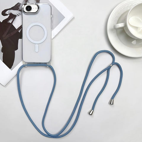 MagSafe Magnetic PC + TPU Phone Case with Lanyard, For iPhone 18 Pro / 17 Pro, For iPhone 18 Pro Max / 17 Pro Max, For iPhone 17e / 16e, For iPhone 17