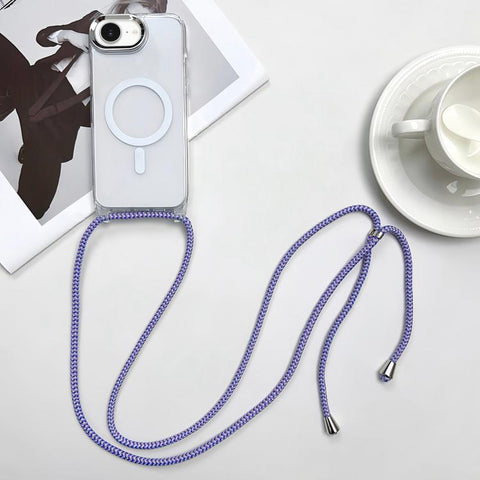 MagSafe Magnetic PC + TPU Phone Case with Lanyard, For iPhone 18 Pro / 17 Pro, For iPhone 18 Pro Max / 17 Pro Max, For iPhone 17e / 16e, For iPhone 17