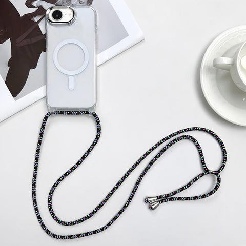 MagSafe Magnetic PC + TPU Phone Case with Lanyard, For iPhone 18 Pro / 17 Pro, For iPhone 18 Pro Max / 17 Pro Max, For iPhone 17e / 16e, For iPhone 17