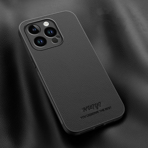 HUIYI Leather Magnetic Phone Case, For iPhone 13 Pro, For iPhone 13