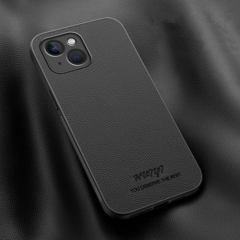 HUIYI Leather Magnetic Phone Case, For iPhone 13 Pro, For iPhone 13