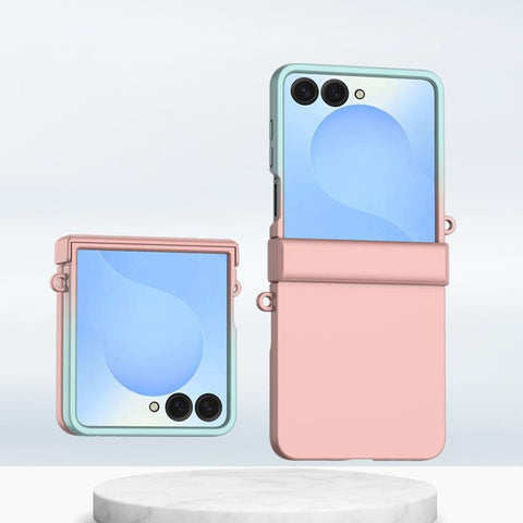 Three Parts Gradient Color Skin Feel PC Full Coverage Shockproof Phone Case, For Galaxy Z Flip8 5G, For Samsung Galaxy Z Flip5