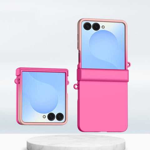 Three Parts Gradient Color Skin Feel PC Full Coverage Shockproof Phone Case, For Galaxy Z Flip8 5G, For Samsung Galaxy Z Flip5