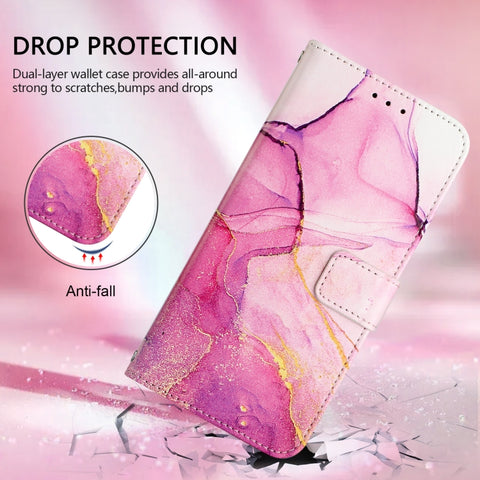 PT003 Marble Pattern Flip Leather Phone Case, For Samsung Galaxy M55, For Samsung Galaxy M15 / F15 5G Global, For Samsung Galaxy Xcover7, For Samsung Galaxy M34 5G / F34 5G, For Samsung Galaxy M54 5G Global / F54 5G, For Samsung Galaxy Xcover6 Pro     ...