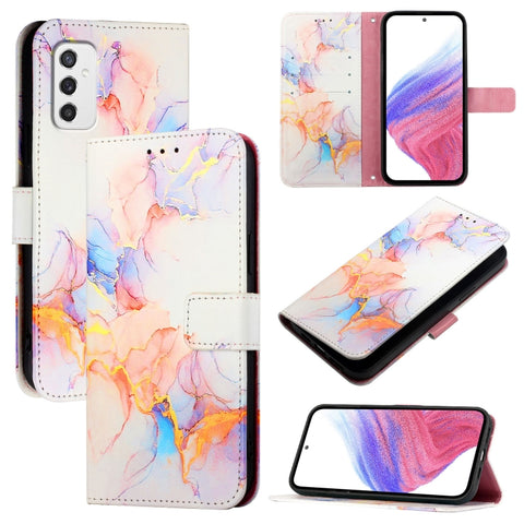 PT003 Marble Pattern Flip Leather Phone Case, For Samsung Galaxy M55, For Samsung Galaxy M15 / F15 5G Global, For Samsung Galaxy Xcover7, For Samsung Galaxy M34 5G / F34 5G, For Samsung Galaxy M54 5G Global / F54 5G, For Samsung Galaxy Xcover6 Pro     ...