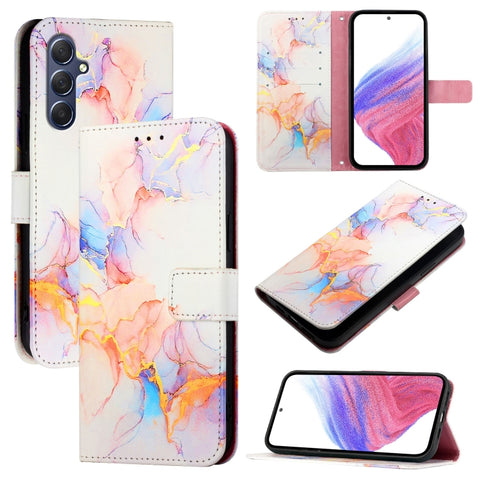 PT003 Marble Pattern Flip Leather Phone Case, For Samsung Galaxy M55, For Samsung Galaxy M15 / F15 5G Global, For Samsung Galaxy Xcover7, For Samsung Galaxy M34 5G / F34 5G, For Samsung Galaxy M54 5G Global / F54 5G, For Samsung Galaxy Xcover6 Pro     ...