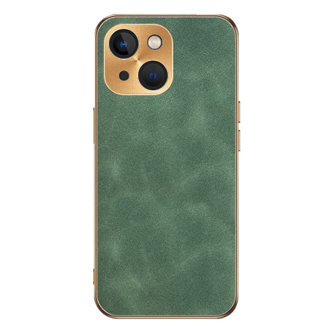 Electroplating Lambskin Leather Phone Case, For iPhone 14 Pro Max, For iPhone 13 Pro Max, For iPhone 13 Pro, For iPhone 13, For iPhone 12, For iPhone 12 Pro Max, For iPhone 12 Pro
