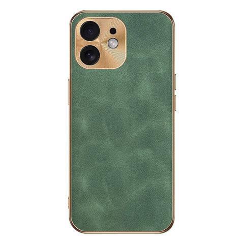 Electroplating Lambskin Leather Phone Case, For iPhone 14 Pro Max, For iPhone 13 Pro Max, For iPhone 13 Pro, For iPhone 13, For iPhone 12, For iPhone 12 Pro Max, For iPhone 12 Pro
