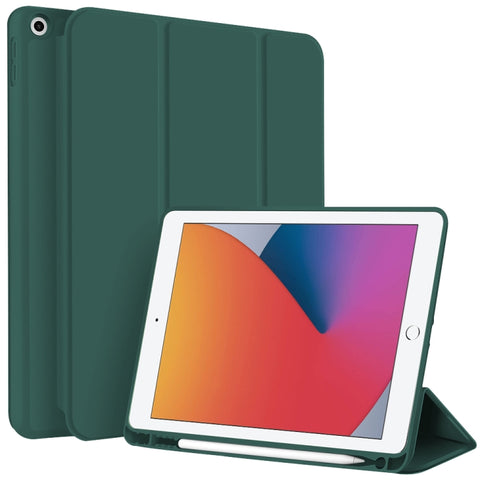 3-fold TPU Smart Leather Tablet Case with Pen Slot, For iPad Pro 11 2022 / 2021 / 2020, For iPad Air 5 / 4, For iPad 10.2 2021 / 2020 / 2019