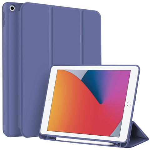 3-fold TPU Smart Leather Tablet Case with Pen Slot, For iPad Pro 11 2022 / 2021 / 2020, For iPad Air 5 / 4, For iPad 10.2 2021 / 2020 / 2019