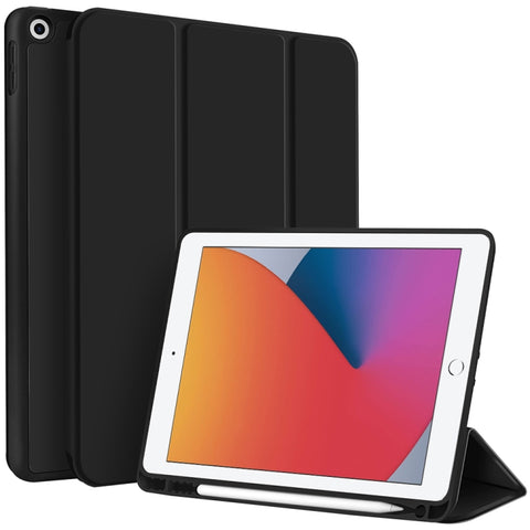 3-fold TPU Smart Leather Tablet Case with Pen Slot, For iPad Pro 11 2022 / 2021 / 2020, For iPad Air 5 / 4, For iPad 10.2 2021 / 2020 / 2019