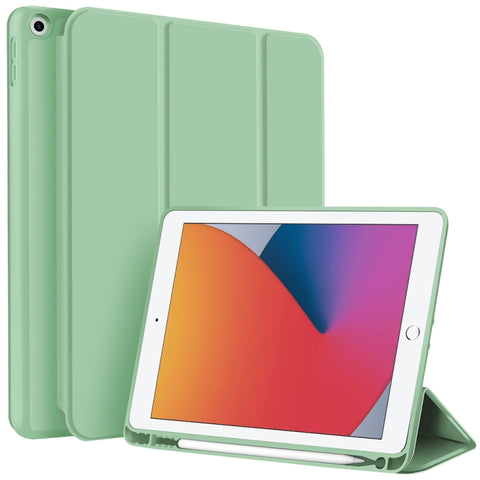 3-fold TPU Smart Leather Tablet Case with Pen Slot, For iPad Pro 11 2022 / 2021 / 2020, For iPad Air 5 / 4, For iPad 10.2 2021 / 2020 / 2019