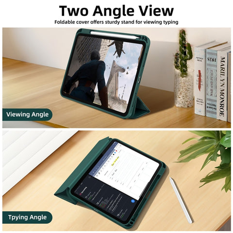 3-fold TPU Smart Leather Tablet Case with Pen Slot, For iPad Air 11 2026 / 2025 / 2024, For iPad Pro 13 2025 / 2024, For iPad Pro 11 2025 / 2024, For iPad 2025 / 2022, For iPad mini 2024 / mini 6, For iPad Pro 12.9