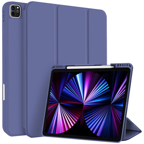3-fold TPU Smart Leather Tablet Case with Pen Slot, For iPad Pro 11 2022 / 2021 / 2020, For iPad Air 5 / 4, For iPad 10.2 2021 / 2020 / 2019