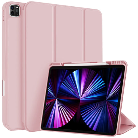 3-fold TPU Smart Leather Tablet Case with Pen Slot, For iPad Pro 11 2022 / 2021 / 2020, For iPad Air 5 / 4, For iPad 10.2 2021 / 2020 / 2019