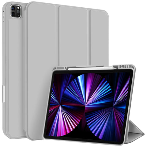3-fold TPU Smart Leather Tablet Case with Pen Slot, For iPad Pro 11 2022 / 2021 / 2020, For iPad Air 5 / 4, For iPad 10.2 2021 / 2020 / 2019
