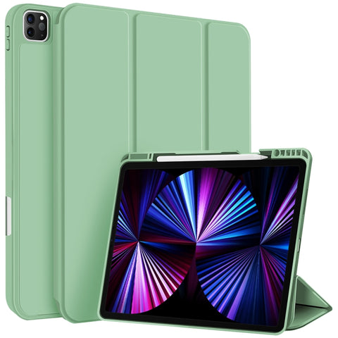 3-fold TPU Smart Leather Tablet Case with Pen Slot, For iPad Pro 11 2022 / 2021 / 2020, For iPad Air 5 / 4, For iPad 10.2 2021 / 2020 / 2019