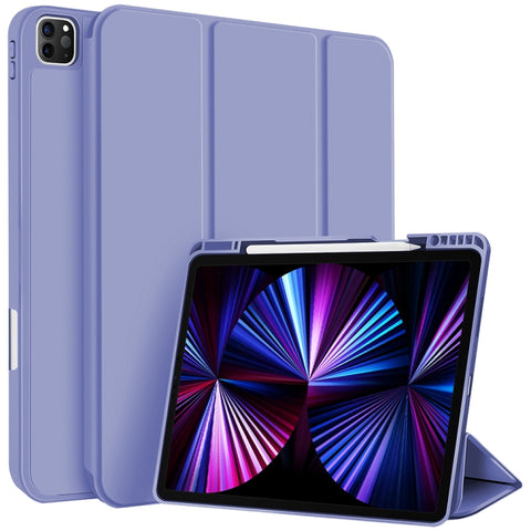 3-fold TPU Smart Leather Tablet Case with Pen Slot, For iPad Pro 11 2022 / 2021 / 2020, For iPad Air 5 / 4, For iPad 10.2 2021 / 2020 / 2019