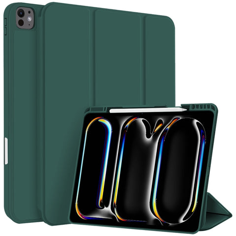 3-fold TPU Smart Leather Tablet Case with Pen Slot, For iPad Air 11 2026 / 2025 / 2024, For iPad Pro 13 2025 / 2024, For iPad Pro 11 2025 / 2024, For iPad 2025 / 2022, For iPad mini 2024 / mini 6, For iPad Pro 12.9