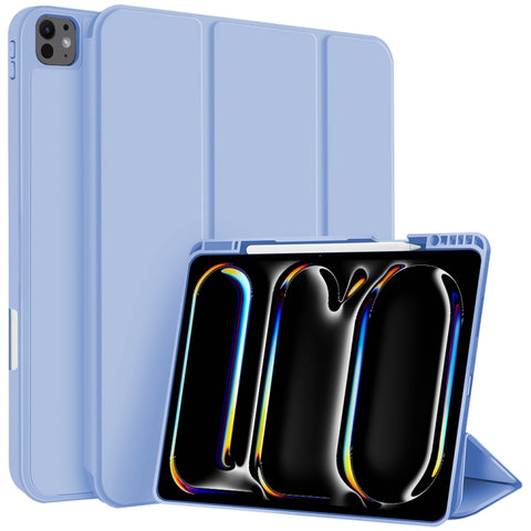 3-fold TPU Smart Leather Tablet Case with Pen Slot, For iPad Air 11 2026 / 2025 / 2024, For iPad Pro 13 2025 / 2024, For iPad Pro 11 2025 / 2024, For iPad 2025 / 2022, For iPad mini 2024 / mini 6, For iPad Pro 12.9