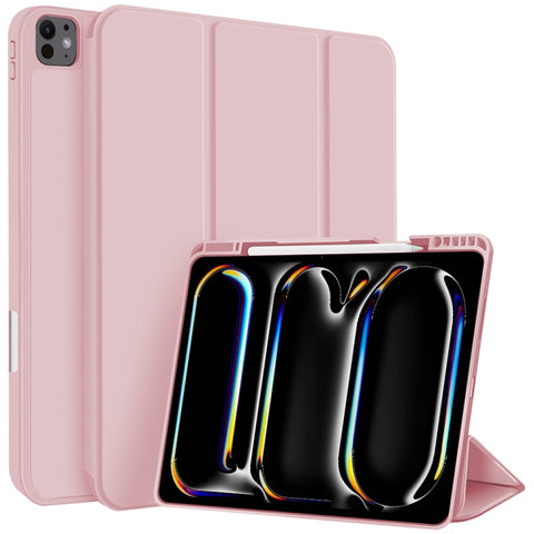 3-fold TPU Smart Leather Tablet Case with Pen Slot, For iPad Air 11 2026 / 2025 / 2024, For iPad Pro 13 2025 / 2024, For iPad Pro 11 2025 / 2024, For iPad 2025 / 2022, For iPad mini 2024 / mini 6, For iPad Pro 12.9