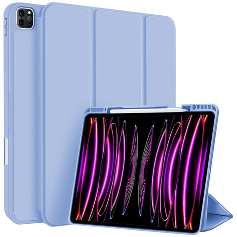 3-fold TPU Smart Leather Tablet Case with Pen Slot, For iPad Air 11 2026 / 2025 / 2024, For iPad Pro 13 2025 / 2024, For iPad Pro 11 2025 / 2024, For iPad 2025 / 2022, For iPad mini 2024 / mini 6, For iPad Pro 12.9