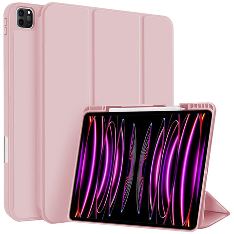 3-fold TPU Smart Leather Tablet Case with Pen Slot, For iPad Air 11 2026 / 2025 / 2024, For iPad Pro 13 2025 / 2024, For iPad Pro 11 2025 / 2024, For iPad 2025 / 2022, For iPad mini 2024 / mini 6, For iPad Pro 12.9