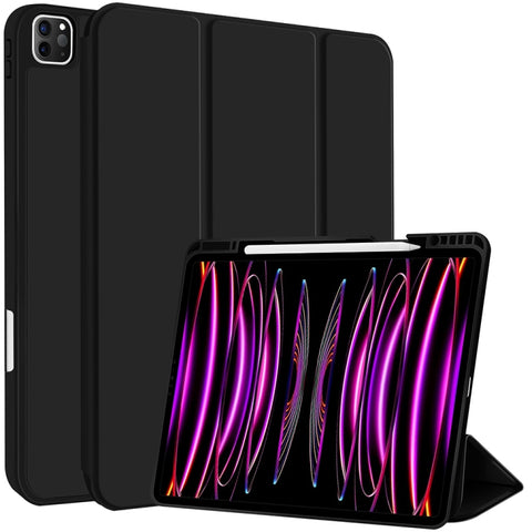 3-fold TPU Smart Leather Tablet Case with Pen Slot, For iPad Air 11 2026 / 2025 / 2024, For iPad Pro 13 2025 / 2024, For iPad Pro 11 2025 / 2024, For iPad 2025 / 2022, For iPad mini 2024 / mini 6, For iPad Pro 12.9