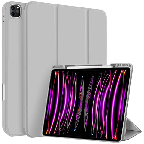 3-fold TPU Smart Leather Tablet Case with Pen Slot, For iPad Air 11 2026 / 2025 / 2024, For iPad Pro 13 2025 / 2024, For iPad Pro 11 2025 / 2024, For iPad 2025 / 2022, For iPad mini 2024 / mini 6, For iPad Pro 12.9