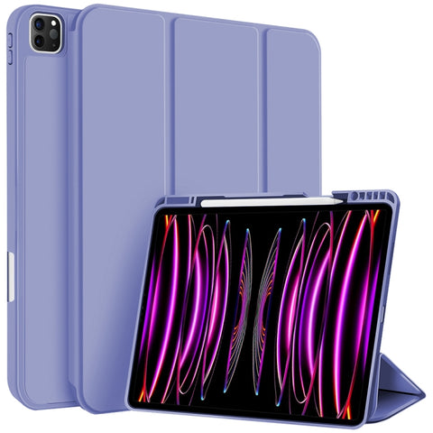 3-fold TPU Smart Leather Tablet Case with Pen Slot, For iPad Air 11 2026 / 2025 / 2024, For iPad Pro 13 2025 / 2024, For iPad Pro 11 2025 / 2024, For iPad 2025 / 2022, For iPad mini 2024 / mini 6, For iPad Pro 12.9