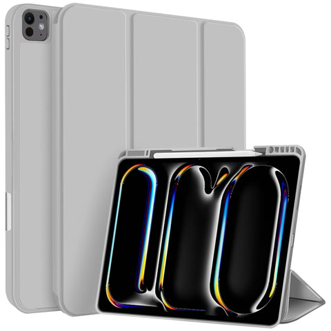 3-fold TPU Smart Leather Tablet Case with Pen Slot, For iPad Air 11 2026 / 2025 / 2024, For iPad Pro 13 2025 / 2024, For iPad Pro 11 2025 / 2024, For iPad 2025 / 2022, For iPad mini 2024 / mini 6, For iPad Pro 12.9
