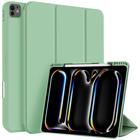 3-fold TPU Smart Leather Tablet Case with Pen Slot, For iPad Air 11 2026 / 2025 / 2024, For iPad Pro 13 2025 / 2024, For iPad Pro 11 2025 / 2024, For iPad 2025 / 2022, For iPad mini 2024 / mini 6, For iPad Pro 12.9