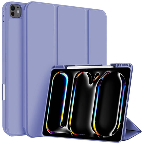 3-fold TPU Smart Leather Tablet Case with Pen Slot, For iPad Air 11 2026 / 2025 / 2024, For iPad Pro 13 2025 / 2024, For iPad Pro 11 2025 / 2024, For iPad 2025 / 2022, For iPad mini 2024 / mini 6, For iPad Pro 12.9