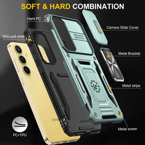 Armor PC + TPU Camera Shield Phone Case, For Samsung Galaxy A35 5G/A55 5G, For Samsung Galaxy A25 5G