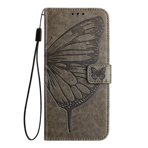 Embossed Butterfly Leather Phone Case, For Samsung Galaxy Z Fold6, For Samsung Galaxy Z Fold5