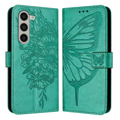 Embossed Butterfly Leather Phone Case, For Samsung Galaxy Z Fold6, For Samsung Galaxy Z Fold5