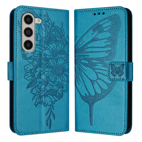 Embossed Butterfly Leather Phone Case, For Samsung Galaxy Z Fold6, For Samsung Galaxy Z Fold5