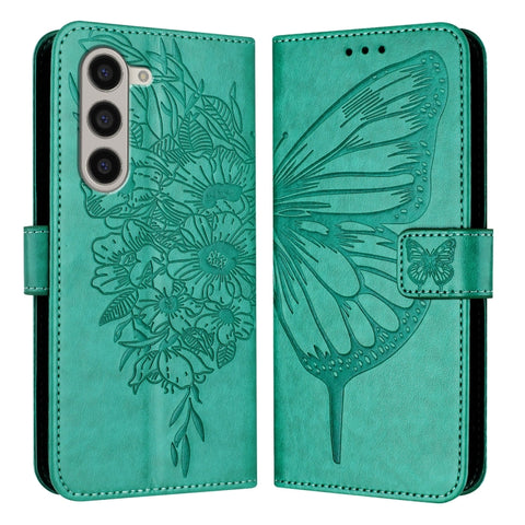 Embossed Butterfly Leather Phone Case, For Samsung Galaxy Z Fold6, For Samsung Galaxy Z Fold5