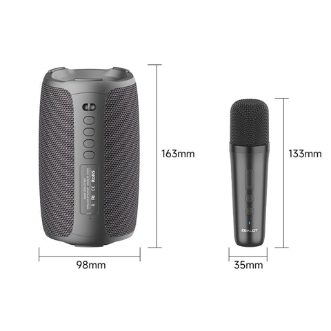Zealot S61M RGB Rhythmic Light Karaoke Wireless Speaker, Single Mic, Dual Mic