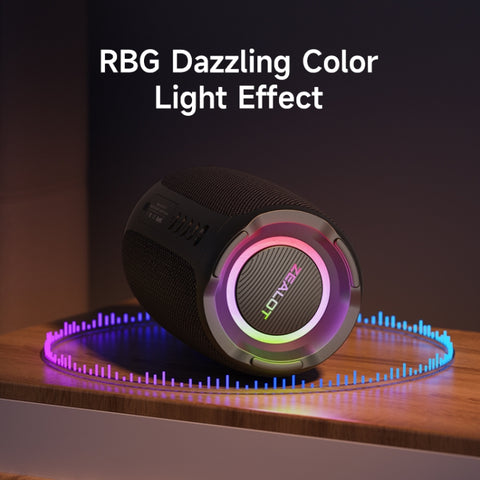 Zealot S61M RGB Rhythmic Light Karaoke Wireless Speaker, Single Mic, Dual Mic