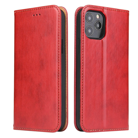 Fierre Shann PU Genuine Leather Texture Horizontal Flip Leather Case with Holder & Card Slots & Wallet, For iPhone 12 Pro Max, For iPhone 12 mini, For iPhone 12 / 12 Pro, For Samsung Galaxy Note20, For Samsung Galaxy Note20 Ultra