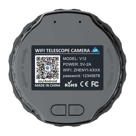 V12 2K WiFi HD Telescope Eyepiece Outdoor Portable Mirror Camera, V12