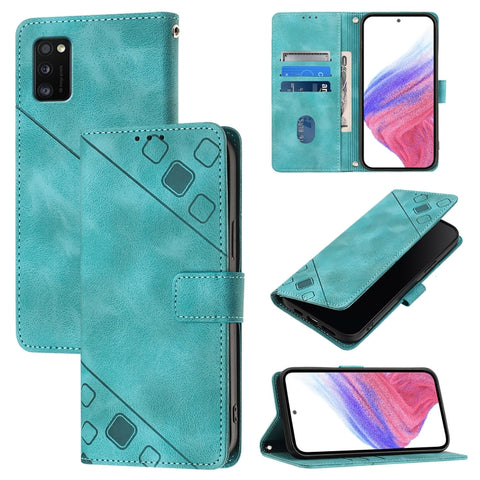 Skin Feel Embossed Leather Phone Case, For Samsung Galaxy M34 5G / F34 5G, For Samsung Galaxy F54 5G / M54 5G Global, For Samsung Galaxy Xcover6 Pro, For Samsung Galaxy M22 / M32 4G Global, For Samsung Galaxy Xcover 5, For Samsung Galaxy A41           ...