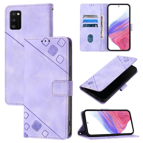 Skin Feel Embossed Leather Phone Case, For Samsung Galaxy M34 5G / F34 5G, For Samsung Galaxy F54 5G / M54 5G Global, For Samsung Galaxy Xcover6 Pro, For Samsung Galaxy M22 / M32 4G Global, For Samsung Galaxy Xcover 5, For Samsung Galaxy A41           ...