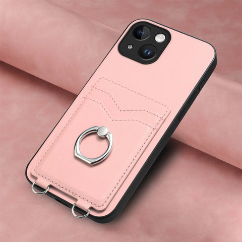 R20 Ring Card Holder Phone Case, For iPhone 13 mini, For iPhone 12, For iPhone 12 Pro Max, For iPhone 12 Pro, For iPhone 12 mini, For iPhone 11 Pro Max, For iPhone 11, For iPhone 11 Pro
