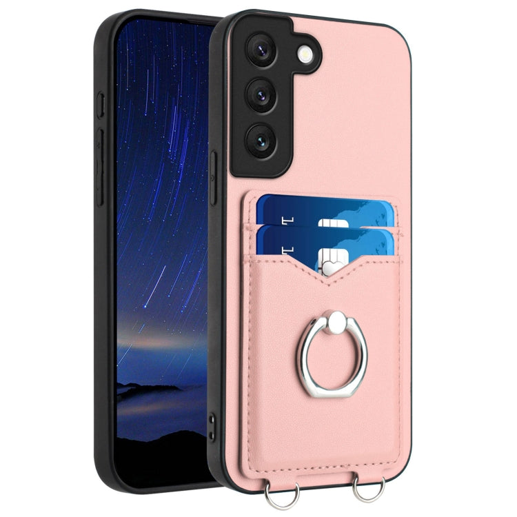 R20 Ring Card Holder Phone Case, For Samsung Galaxy S21 FE 5G, For Samsung Galaxy A52, For Samsung Galaxy A12