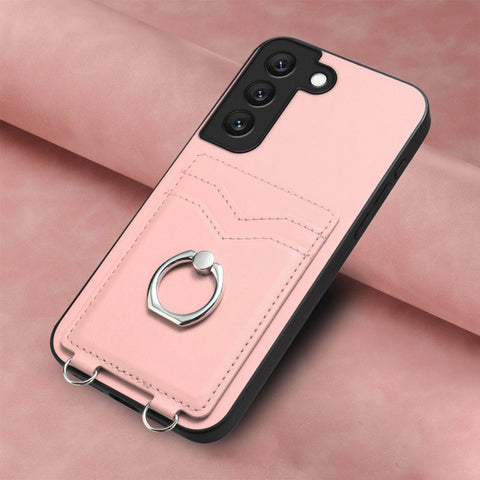 R20 Ring Card Holder Phone Case, For Samsung Galaxy S21 FE 5G, For Samsung Galaxy A52, For Samsung Galaxy A12