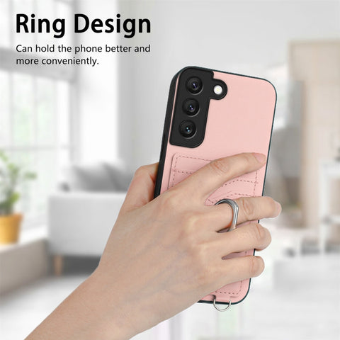 R20 Ring Card Holder Phone Case, For Samsung Galaxy S21 FE 5G, For Samsung Galaxy A52, For Samsung Galaxy A12