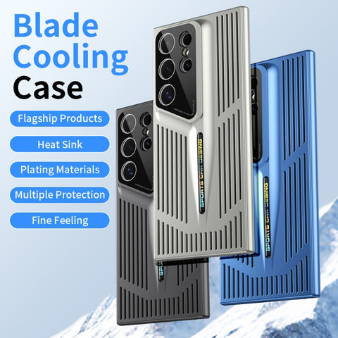 Blade Cooling PC Full Coverage Phone Case, For Galaxy S26 Ultra 5G, For Samsung Galaxy S25 5G, For Samsung Galaxy S25+ 5G, For Samsung Galaxy S25 Ultra 5G, For Samsung Galaxy S24 Ultra 5G, For Samsung Galaxy S24+ 5G, For Samsung Galaxy S24 5G          ...